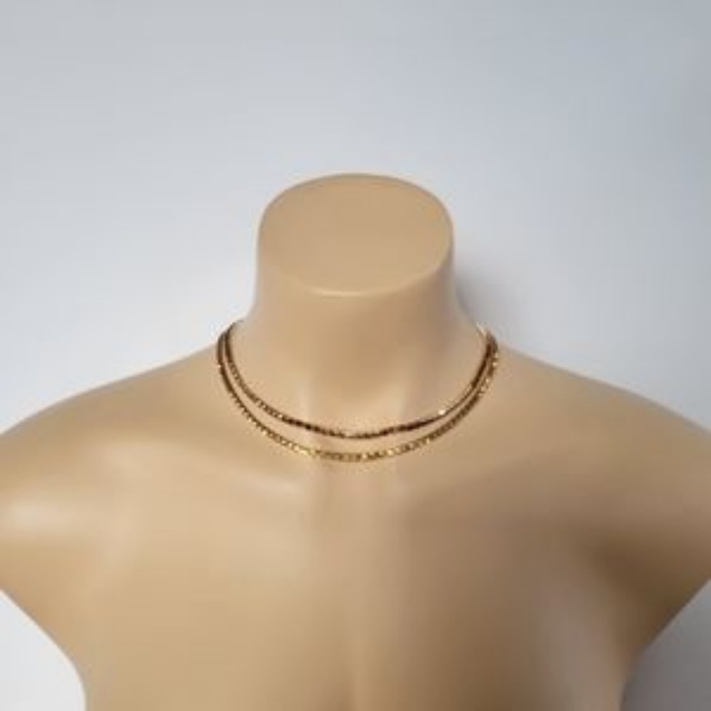 🟢Free With Purchase 🆕️ a new day Women's Cup Chain Multi-Strand Necklace